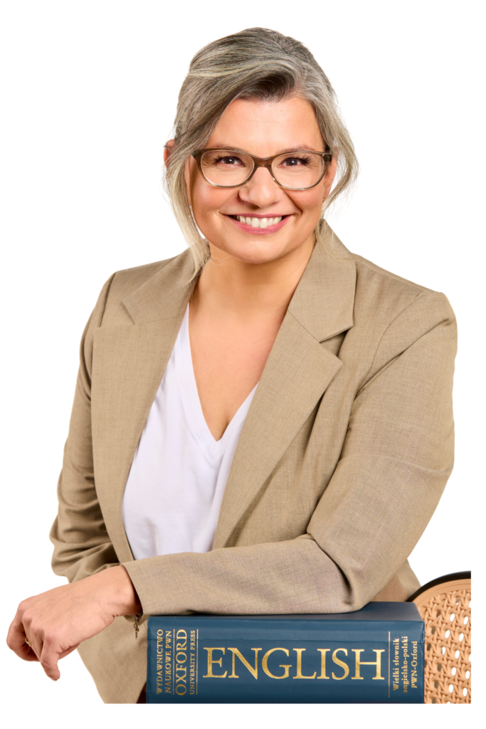 Marzena Janiszewska – egzaminatorka OKE prowadząca indywidualne lekcje angielskiego online.